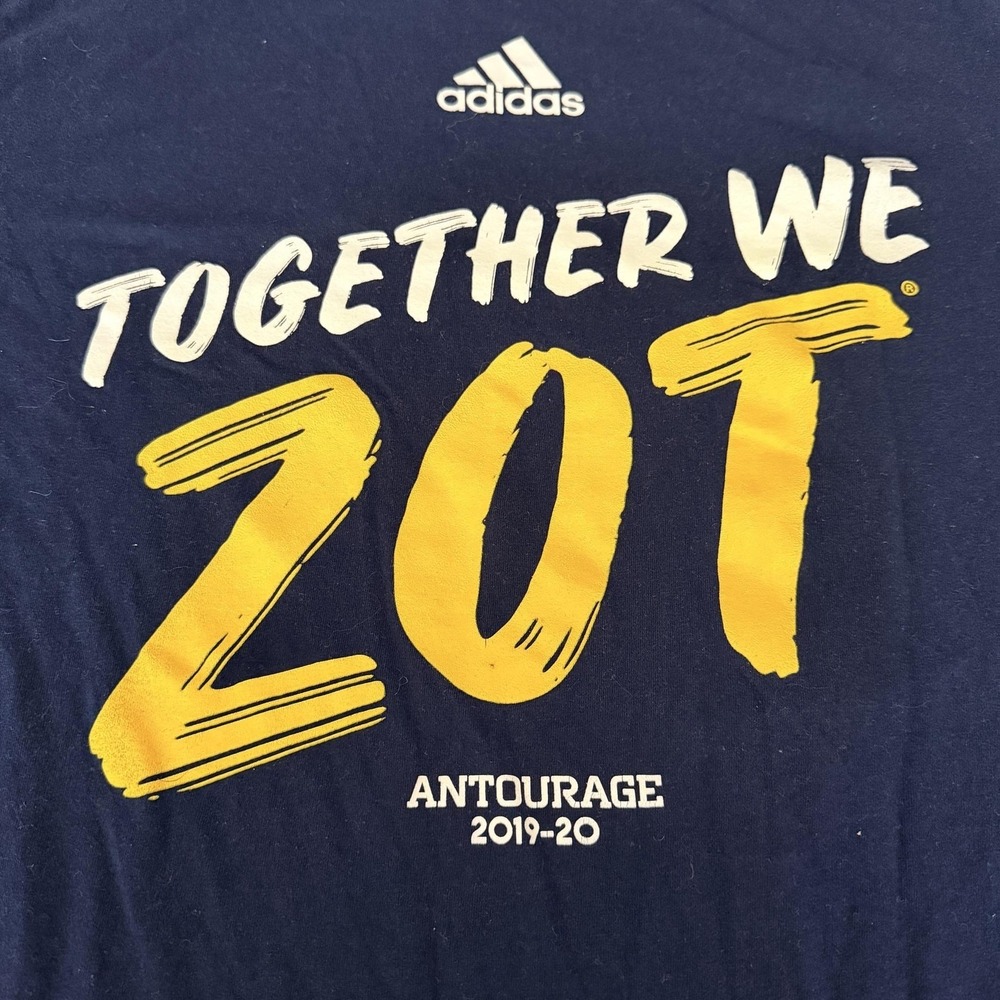 UC Irvine Anteaters Shirt‎ Mens XL Blue NCAA Basketball Adidas Together We Zot - Picture 3 of 8